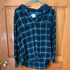 Size small hooded flannel